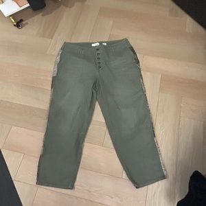 Anthropologie Pilcro The Wanderer Pants with stunning side detail